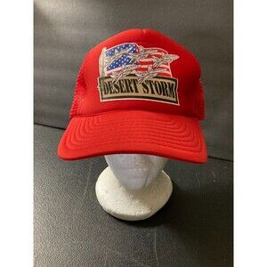 Operation Desert Storm Vintage Trucker Mesh Hat Cap OSFM Snapback